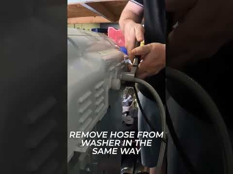 replacing a washing machine hose with our awesome hose pliers
