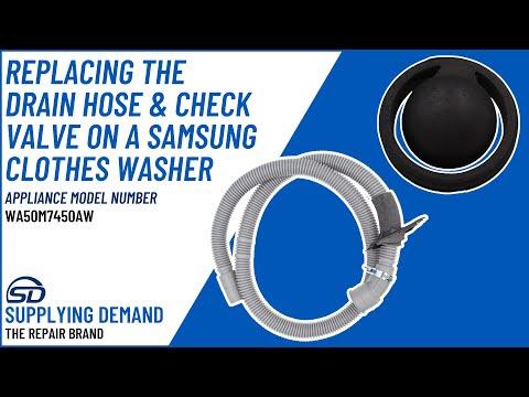 How to Replace SDDC97-18682C Drain Hose & SDDC62-00328A Check Valve on a Samsung Clothes Washer