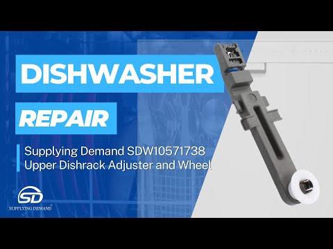 Supplying Demand SDW10571738 Dishwasher Upper Dishrack Adjuster and Wheel Assembly