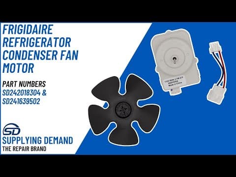 How to Replace a Supplying Demand 242018304 Condenser Fan Motor &amp; 241639502 Fan Blade | FFTR1814TBB