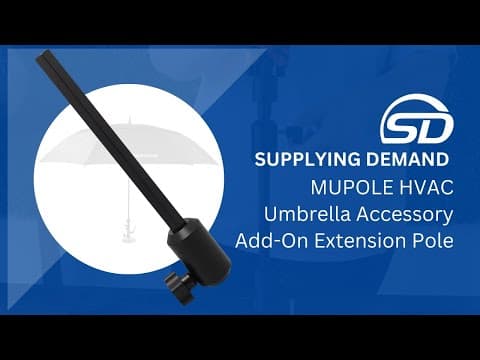 Supplying Demand MUPOLE HVAC Umbrella Extension Pole | Adds 9 Inches Height for SDMUKIT & SDMUUMB