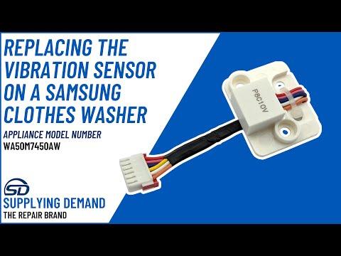 How to Replace Supplying Demand DC93-00278B Vibration Sensor on a Samsung Clothes Washer WA50M7450AW