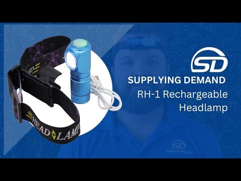 Supplying Demand RH-1 Rechargeable Headlamp | LED, USB Rechargeable, Adjustable & Magnetic
