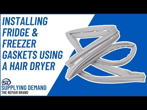 Installing Refrigerator and Freezer Door Gaskets Using a Hair Dryer