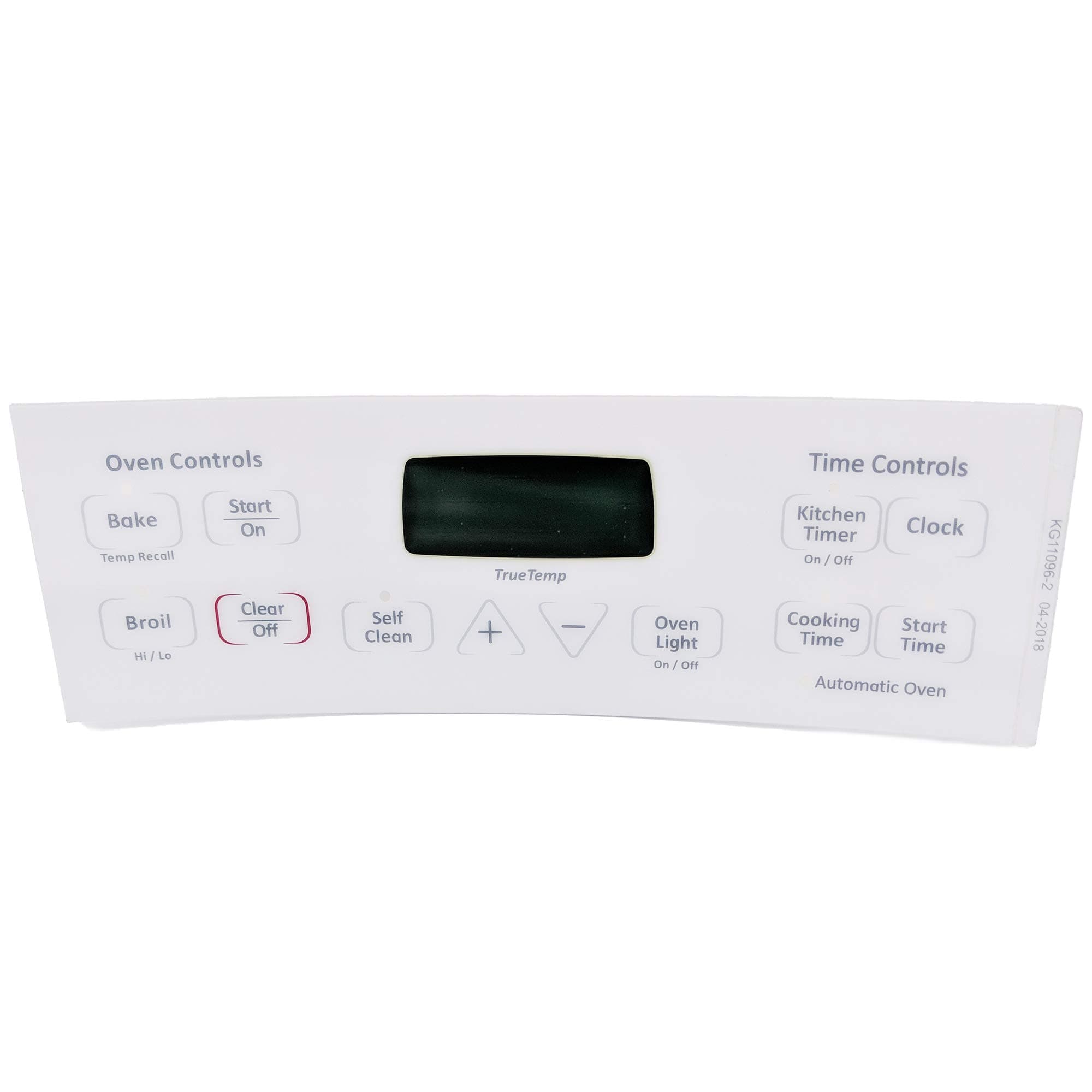 Supplying Demand WB27T11006 1473976 Electric Range White 12 Button Faceplate Graphics Overlay Replacement