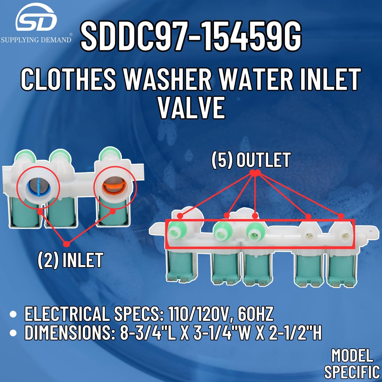 SDDC97-15459G dc97-15459g-3276197-washer-water-inlet-valve view 61