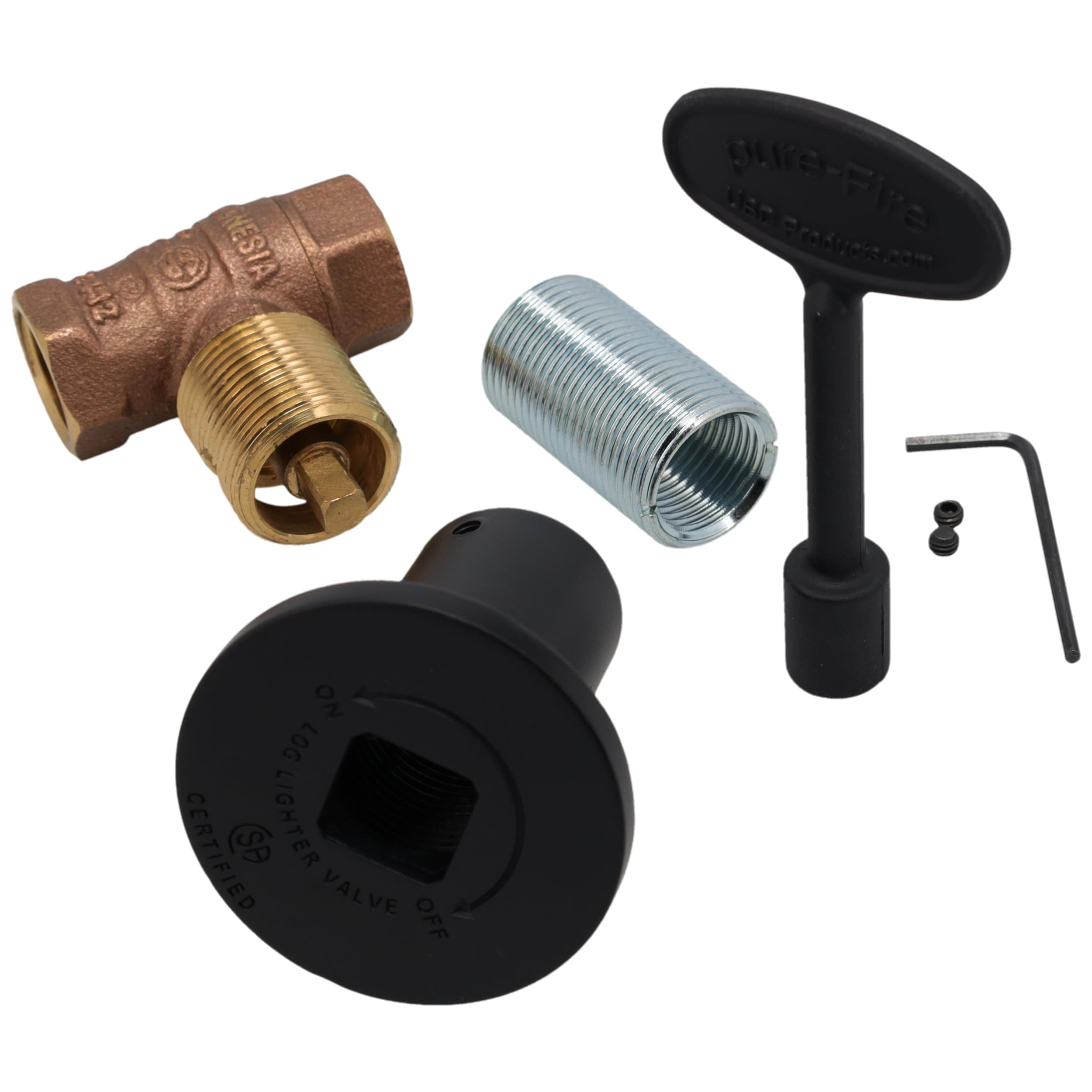SDBVL-2SK-BP bvl-2sk-bp-npt-straight-log-lighter-valve-cover-key view 61