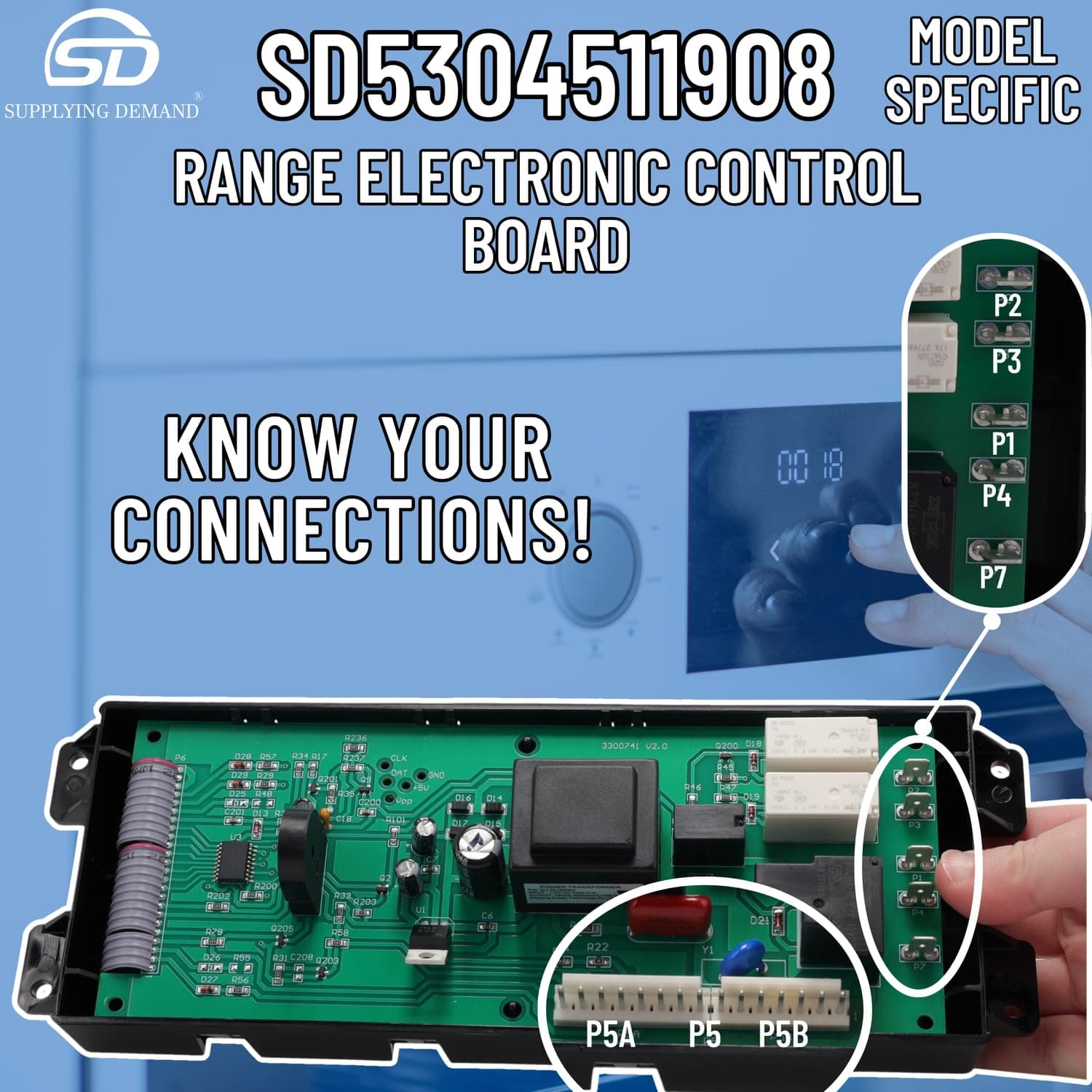 SD5304511908 5304511908-316557114-range-oven-control-board view 81