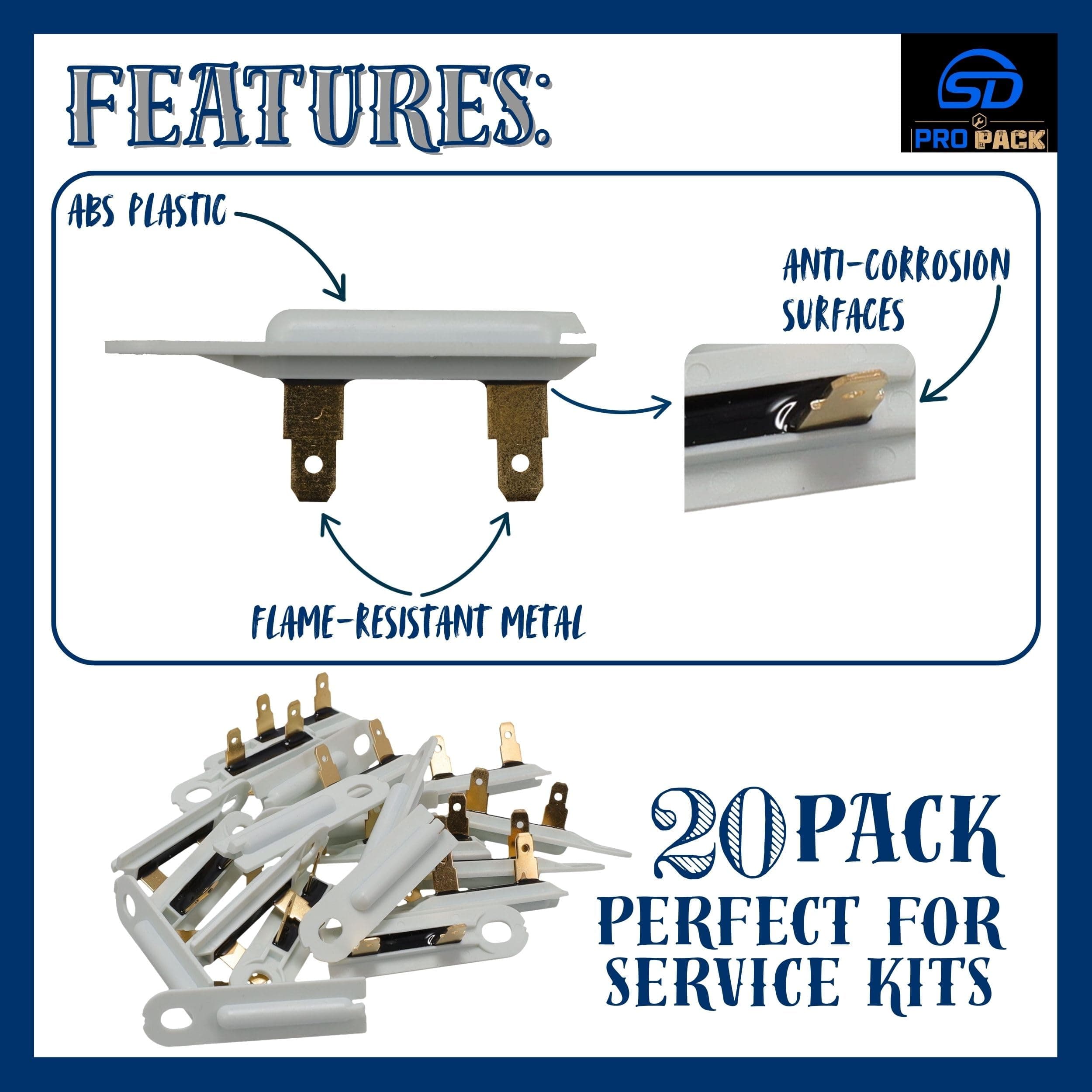 SD3392519X20 3392519x20-694511-dryer-thermal-fuse-%7C-pro-pack-20-pack view 41