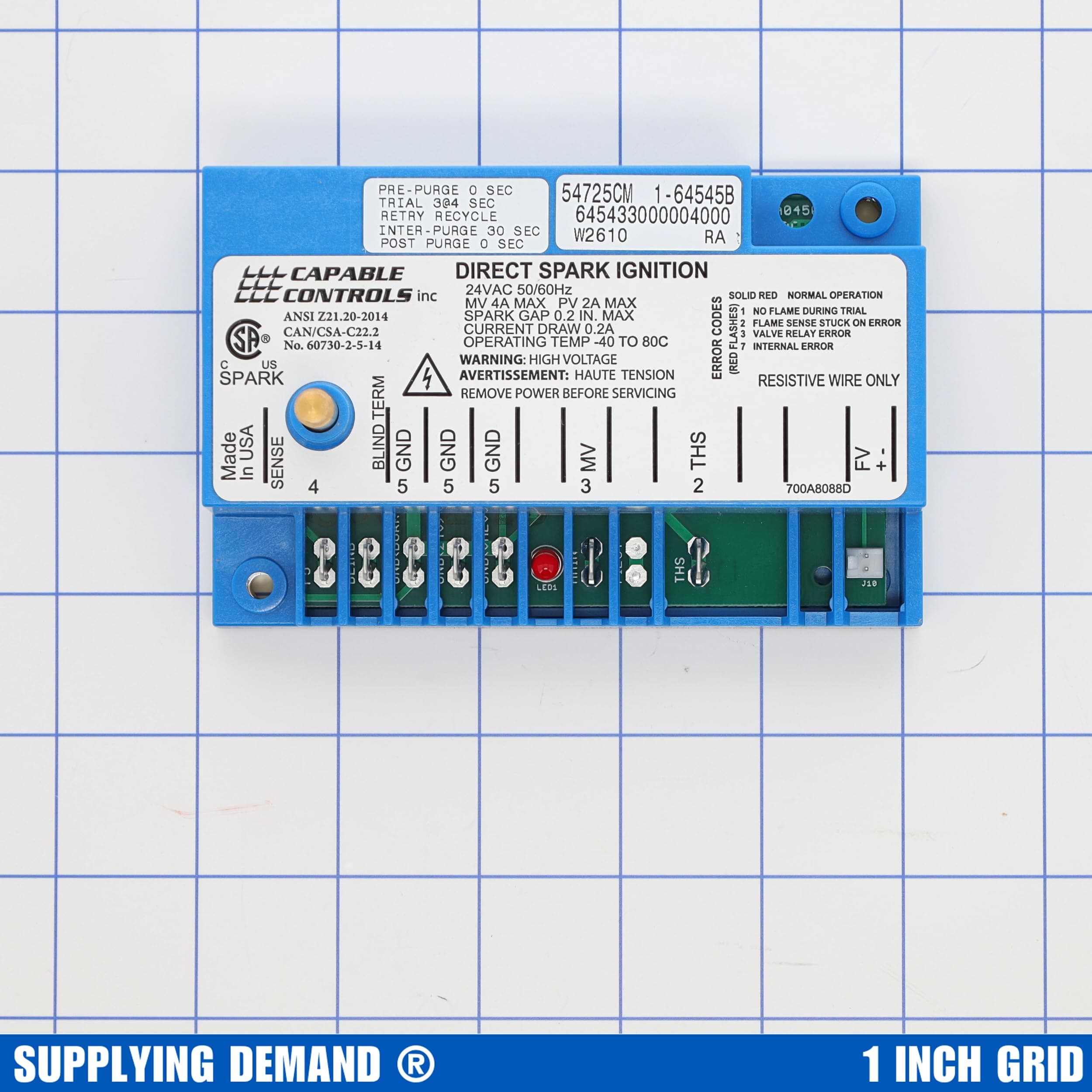 SD54725 54725-commercial-oven-direct-spark-ignition-control-module-kit view 11