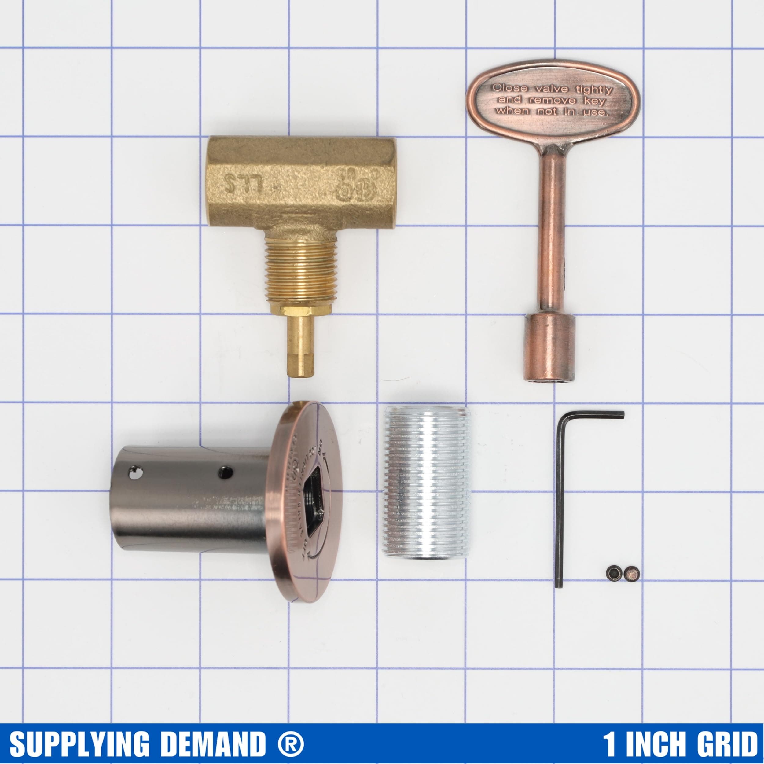 SDSVL-2SK-AC svl-2sk-ac-npt-brass-valve-with-escutcheon-and-key view 11