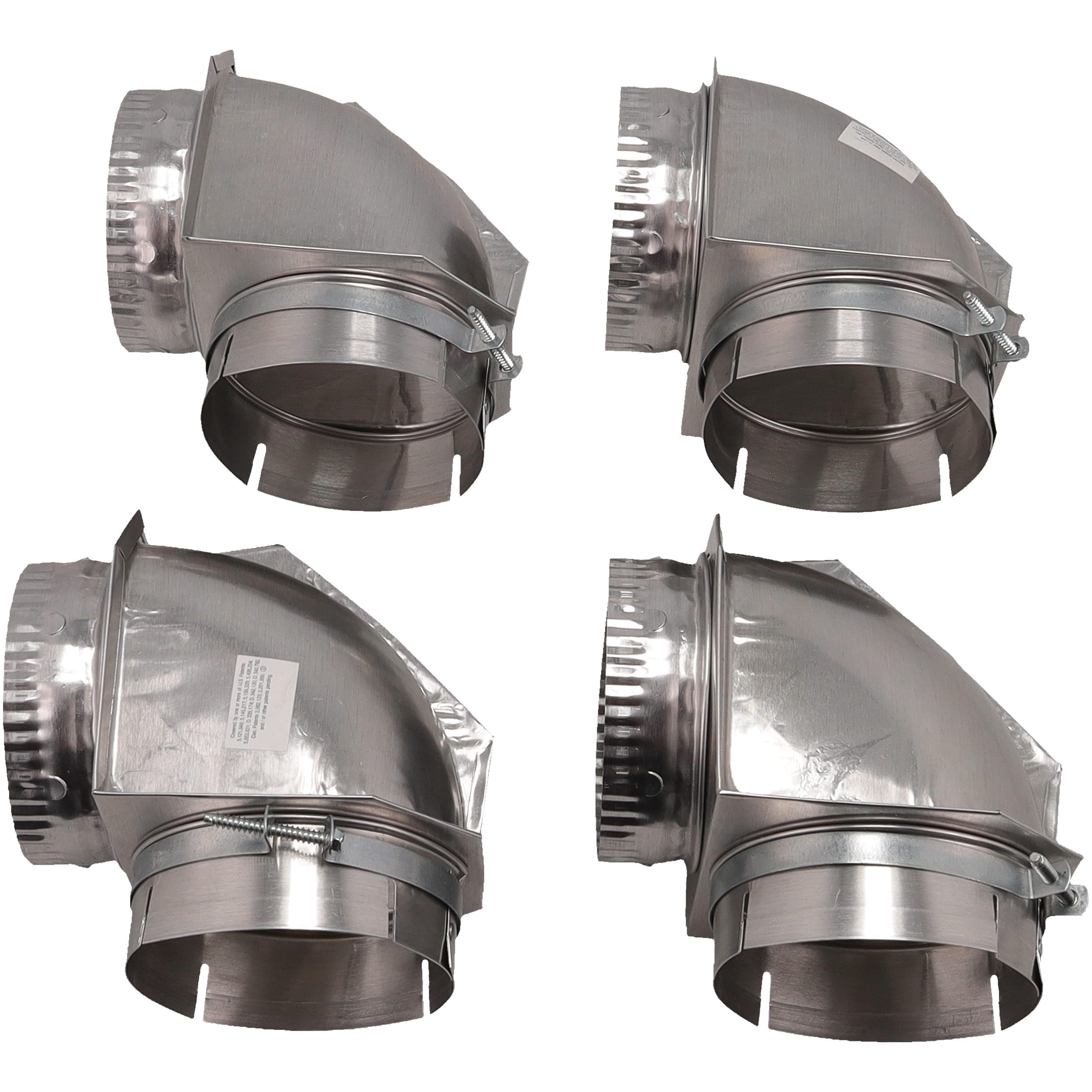 SD60631X4 60631x4-dryer-4-inch-aluminum-90-degree-elbow-vent-connector-|-pro-pack-4