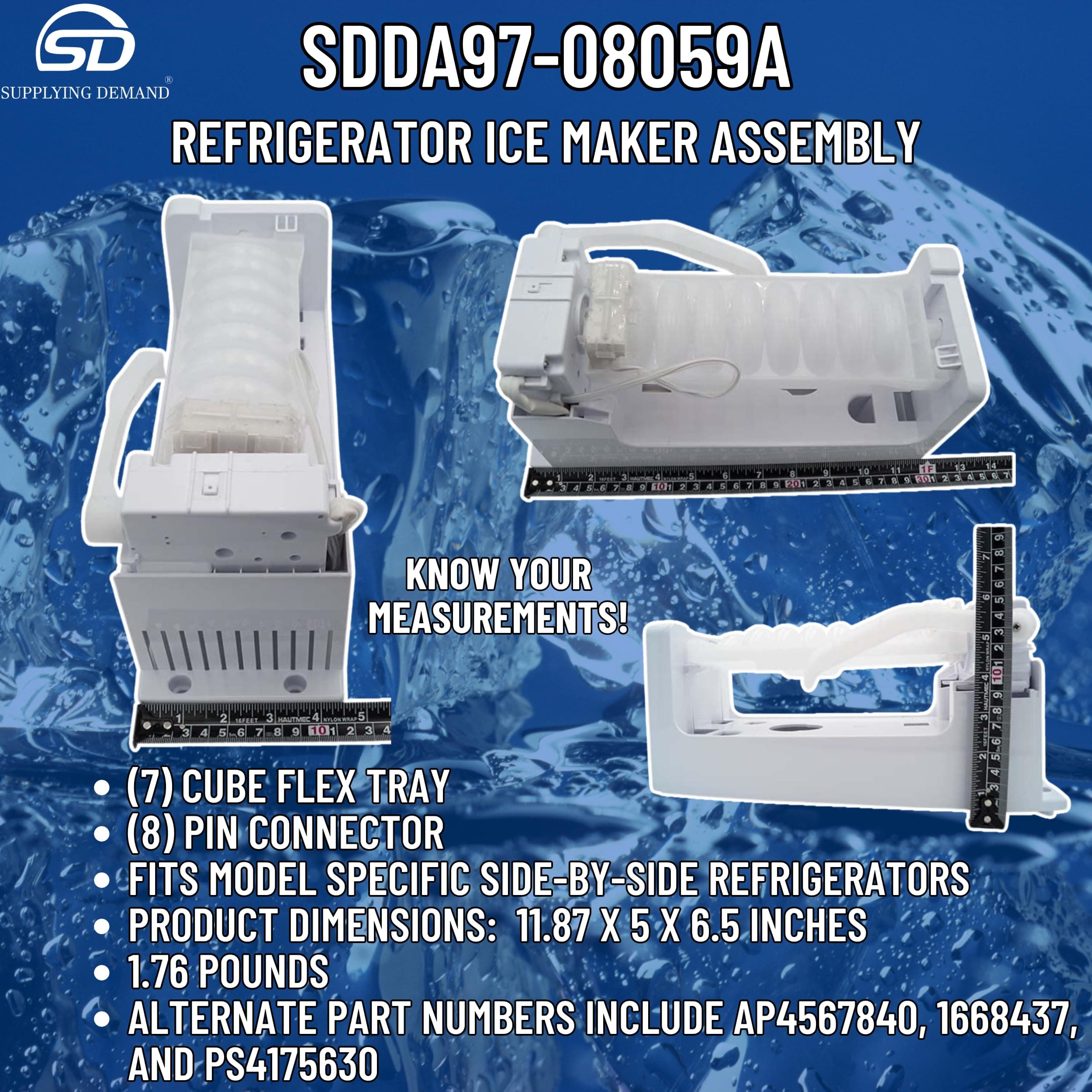 SDDA97-08059A da97-08059a-oem18271362-refrigerator-ice-maker-assembly view 31