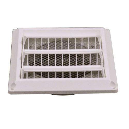 SD604W 604W-air-intake-vent-louvered-white-plastic