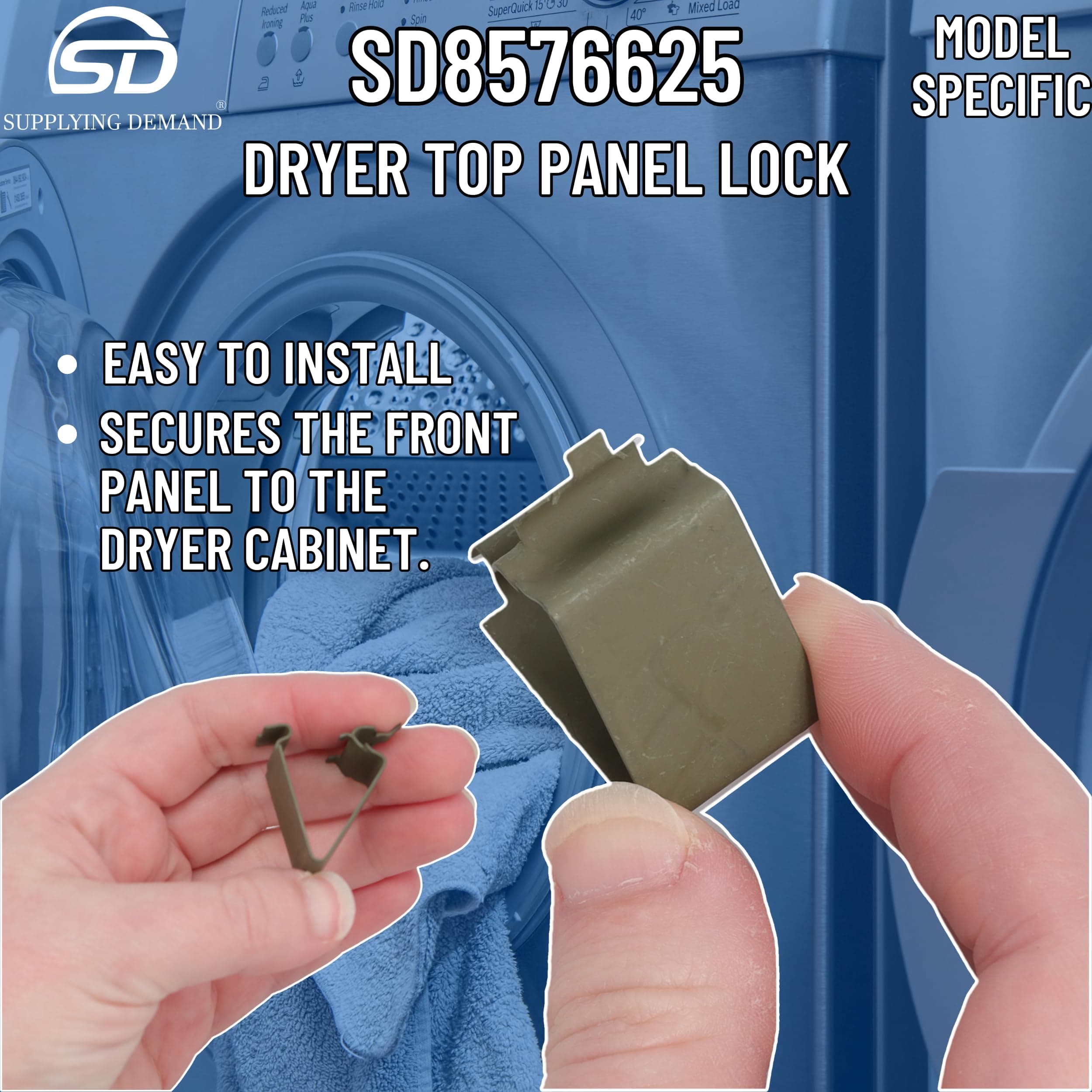 SD8576625 8576625-1181054-dryer-top-panel-clip-lock view 61