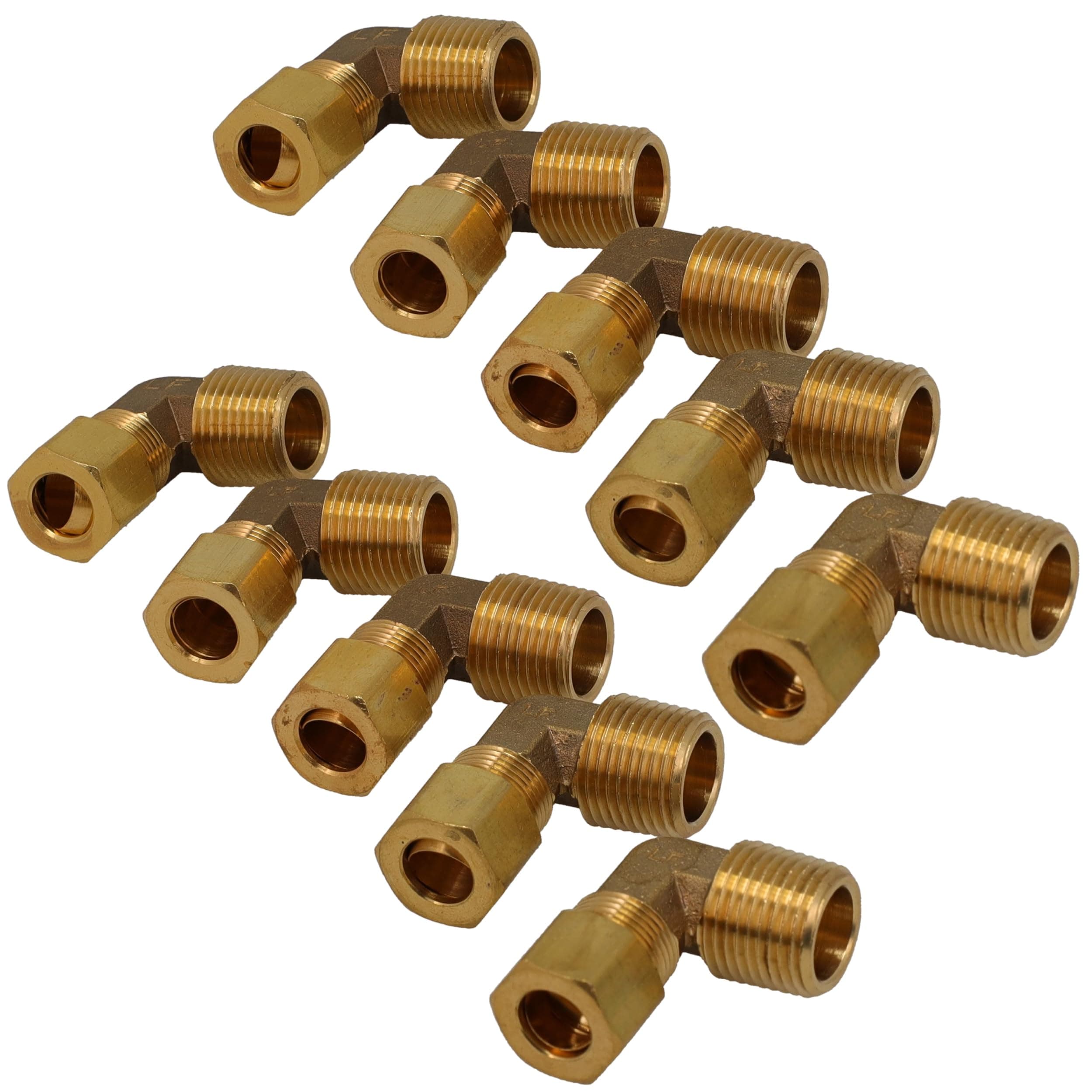 SD69-66-LFX10 brass-flare-elbow-adapter-90-degree-3-8-flare-x-3-8-male-npt-10-pack view 51